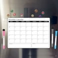 thumbnail image 5 of Magnetic Dry Erase Calendar for Fridge, Reusable Monthly Weekly Planner, with Eraser and Markers, Kitchen Organization Board, 5 of 6