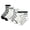 Black White, variant on Balabala Boys Lightweight Crew Socks, Breathable Cotton Blend, Soft Striped Casual School Socks, 5-Pack