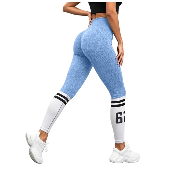 TTUHYWXI Cellumove 3D Legging Seamless Tummy Control Women Workout Leggings (Sky Blue,M)