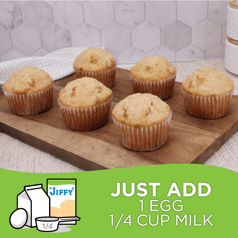 (6 pack) "JIFFY" Apple Cinnamon Muffin Mix, 7 oz Box
