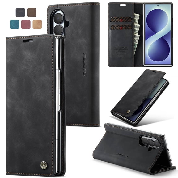 Wallet Case for Samsung Galaxy Z Fold 8 Ultra, Premium PU Leather Flip Cover with Card Slots, Cash Pocket, Kickstand and Magnetic Closure