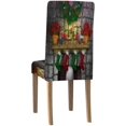 thumbnail image 4 of Funda Protectora ABPHQTO para silla de comedor con Dibujos animados de Papa Noel Juego de 4, 4 of 4