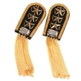 thumbnail image 1 of 2 Pedazos Charretera de Oro Epaulette Insignias de Broche Pin de Traje Hugo Charretera, 1 of 10