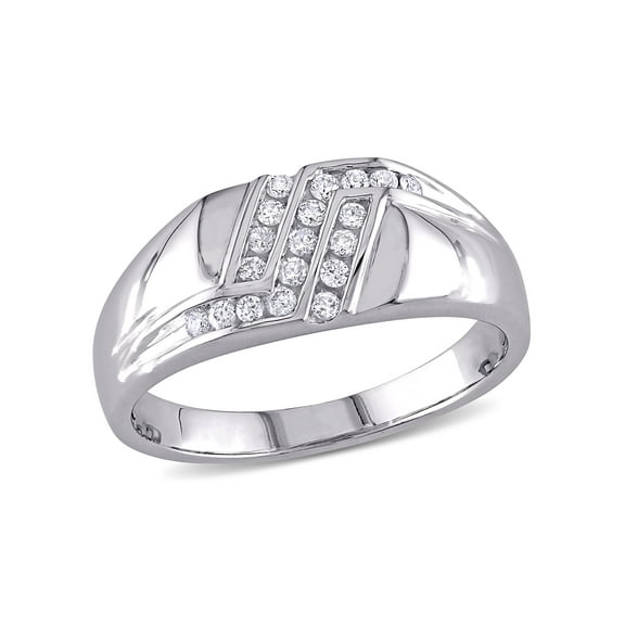 Everly Women's Diamond 10k White Gold Wedding Ring
