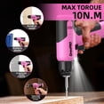 thumbnail image 3 of Juego de herramientas GRENPRO Pink de 188 piezas con taladro inalámbrico de 110 V, 3 of 9