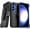 Black / Blue, variant on Samsung Galaxy S24+ Case with Belt Clip, Kickstand, Screenless, Dual-Layer, Black