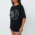 thumbnail image 3 of SUNBS Womens Oversized Graphic Tees - Sun & Moon Casual T-Shirts for Women Summer Tops, 3 of 9