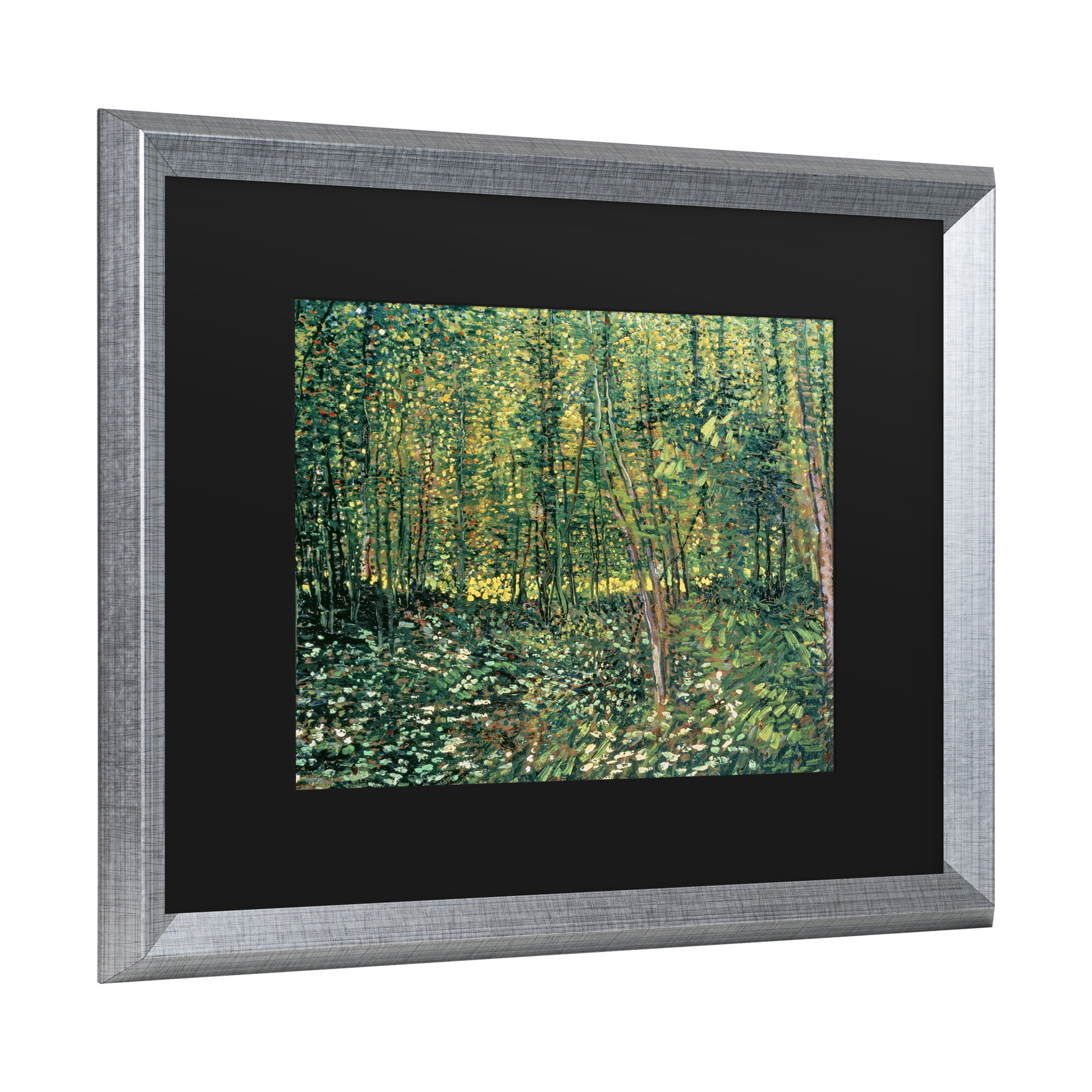 Trademark Fine Art 'Trees and Undergrowth, 1887' Canvas Art by Vincent Van Gogh