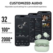 TOZO A1 Mini Earbuds Wireless Bluetooth Headphones, 32H, AI Noise Cancelling Mic, Stereo Bass, Clear Calls, Lightweight IPX5 Waterproof, App 32EQ, Green