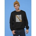 thumbnail image 2 of Urban Crossed Tagline Sweatshirt Men -GoatDeals Designs, Male 5X-Large, 2 of 4