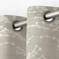 thumbnail image 2 of Exclusive Home Kilberry Woven Room Darkening Blackout Grommet Top Curtain Panel Pair, 52"x108", Dove Grey, 2 of 5