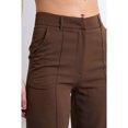 thumbnail image 2 of Gubotare Women's High Waist Capri Pants Casual Loose Fitting Yoga Pants Comfy Workout Capris with Pockets (Brown,XXL), 2 of 4