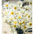 thumbnail image 5 of 10 piezas de arreglos florales de margaritas artificiales para el hogar, hotel, oficina, boda, fiesta, jardín, decoración artística, cada uno de aproximadamente 21 pulgadas de alto, sin florero, amarillo-blanco- Sailing  Electrónica, 5 of 5