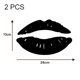 thumbnail image 2 of 2 pegatinas de espejo acrílico para pared con forma de labios, 3D, decorativas., 2 of 5