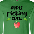 thumbnail image 4 of Inktastic Apple Picking Crew Long Sleeve T-Shirt, 4 of 5