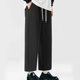 thumbnail image 4 of Pantalones deportivos largos de verano para hombre con cinturilla elástica y cordón. Pantalones deportivos largos para hombre., 4 of 7