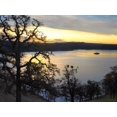 thumbnail image 2 of Fitzharris, Tim 14x11 Gold Ornate Wood Framed with Double Matting Museum Art Print Titled - Melones Lake twilight-California, 2 of 4
