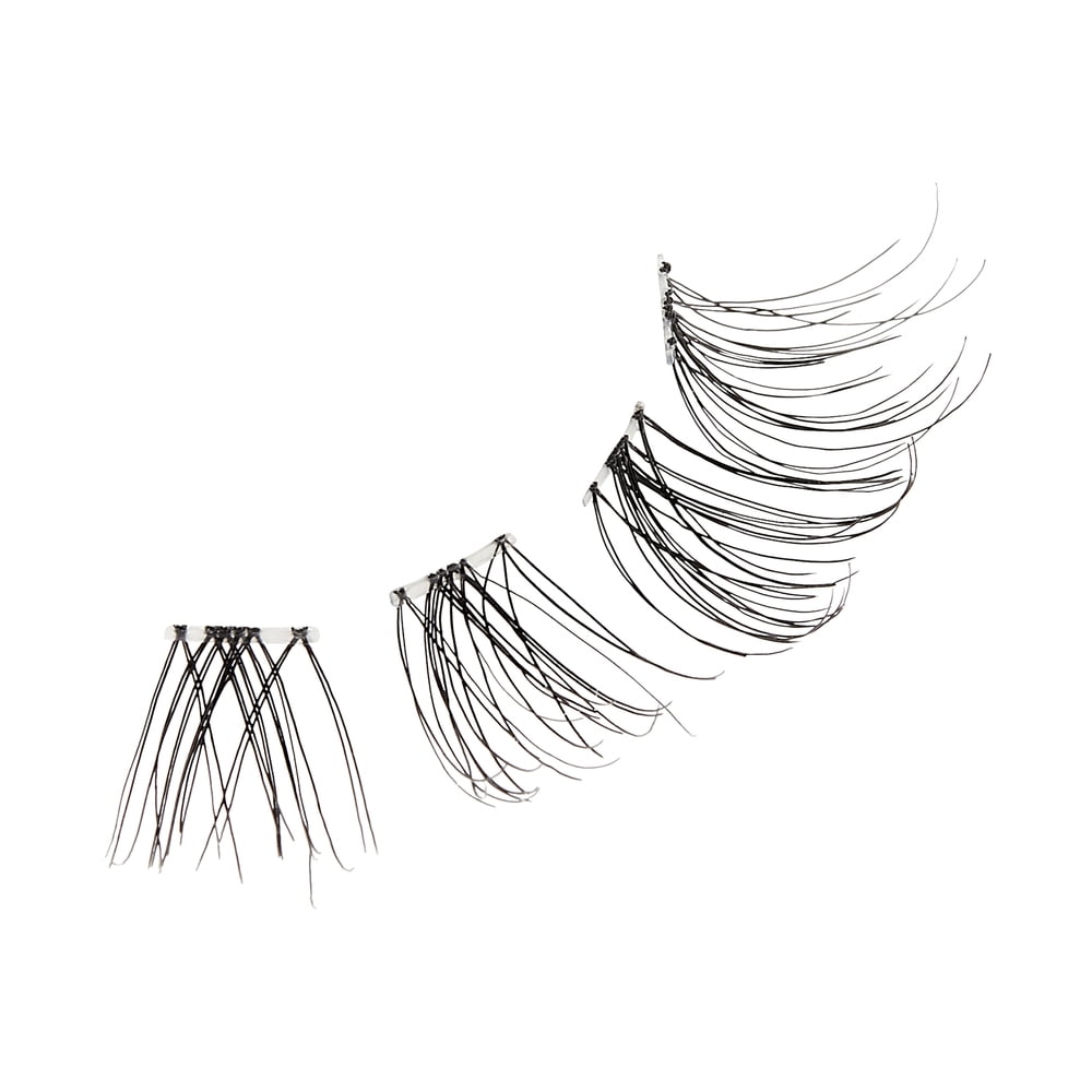 KISS The New Natural, False Eyelashes, Neo, 12mm-14mm, 24 Clusters