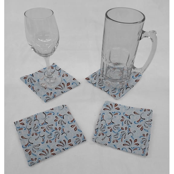 Paisley Cloth Coasters by Penny's Needful Things (Set of 4) Blue