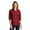 Rich Red-PK1, variant on LW670 Ladies Everyday Plaid Shirt, Womens Button Down Shirts