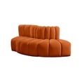 thumbnail image 4 of Meridian Furniture Arc Cognac Velvet Modular Sectional, 4 of 9