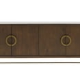 thumbnail image 3 of 2 Double Door Storage Buffet with Semi Circle Pulls and Tubular Legs, Brown - BM216795, 3 of 5