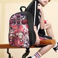 thumbnail image 5 of Hazbin Hotel Children's Backpack School Bag Multipurpose Daypack Backpack Satchel Oxford Cloth Adjustable Rucksack Boys Teen, 5 of 5