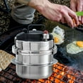 thumbnail image 3 of Olla a presión, olla para cocinar arroz/carne/sopa, cocción rápida, capacidad de , olla a presión portátil para cocina de inducción y estufa de gas, 3 of 8