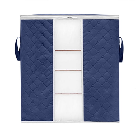 Fiudx Bolsa para Guardar Colchas, Gran Capacidad para Guardar Ropa, Cremallera Reforzada, Tejido Transpirable, Ideal para Organizar Armarios, Ideal para Dormitorios, 70 X 50 X 30 Cm.