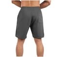 thumbnail image 4 of ITSAME Men's Athletic Shorts, Quick Drying Loose Fit Drawstring Breathable Gym Sports Shorts Dark Gray L, 4 of 5