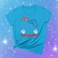 thumbnail image 2 of Penkiiy Happy Hanukkah Shirt Women Chrismukkah Shirt Cat Candle Shirt Love and Light T-Shirt Festival Short Sleeve Tops Blue, 2 of 9
