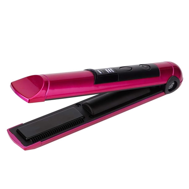 1pcs-Mini plancha de pelo-rosa roja Vhermosa CZMR-HQ229
