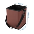 thumbnail image 4 of Unique Bargains Car Trash Can Hanging and Foldable Front Rear Seats Back Trash Bin Red 1 Pcs, 4 of 6