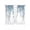 Turquoise, variant on Eucalyptus Leaves Sheer Curtains 45 Inch Length 2 Panels Set Window Treatments, Brown Summer Botanical Weeping Rod Pocket Semi Curtains for Living Room/Bedroom/Kitchen Décor, 104"W x 45"L