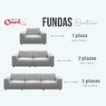 thumbnail image 4 of Funda Elástica para Sillón de 1 Plaza Concord Gris Fuerte 90 x 140 cm, 4 of 4