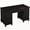 Black, variant on 60" Wooden Home Office Desk with Built-in Power Outlet, Farmhouse Executive Desk with Storage Drawers and File Cabinet, Rectangular Study and Writing Table