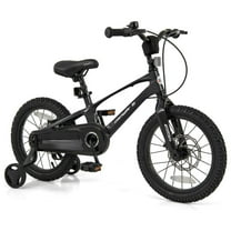 Costway 16" Kid’s Bike with Adjustable Handlebar & Saddle Dual Disc Brakes Black