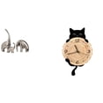 thumbnail image 1 of Estatua de elefante,Estatuas de elefantes de cerámica,figuras de elefantes,decoración,Reloj de pared,Reloj de pared decorativo para baño y dormitorio.,Reloj de pared de gato silencioso y sin, 1 of 8