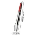 thumbnail image 2 of LiUMX 14-Inch Stainless Steel Kitchen Tongs with Silicone Tips - Heat Resistant to 470°F, Non-Slip Handle for Grilling, Baking, Cooking & Food Serving, 2 of 2