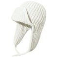 thumbnail image 3 of Winter Hats for Women Fall Fashion Must Have Trapper Hat Casual Cozy Ear Muffs Women's Hats & Caps White, 3 of 8