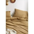 thumbnail image 3 of Pavish Export Linen Bedding Set In Brown With Buttons Organic Bedding Bed Set For Couple 2 Pillow Sham Twin, 3 of 5