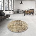 thumbnail image 4 of Ahgly Company Machine Washable Indoor Rectangle Traditional Brown Area Rugs, 6' x 9', 4 of 7