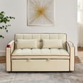 thumbnail image 4 of SWQQWEI Convertible Sleeper Sofa, Loveseat Sleeper Sofa Bed, Adjustable Back with USB Port , Ashtray and Swivel Phone Stand, 4 of 5