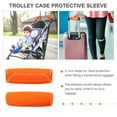thumbnail image 3 of NICEXMAS Orange Neoprene Luggage Handle Wrap Comfortable Hand Protector with Adhesive Buckle, 3 of 5
