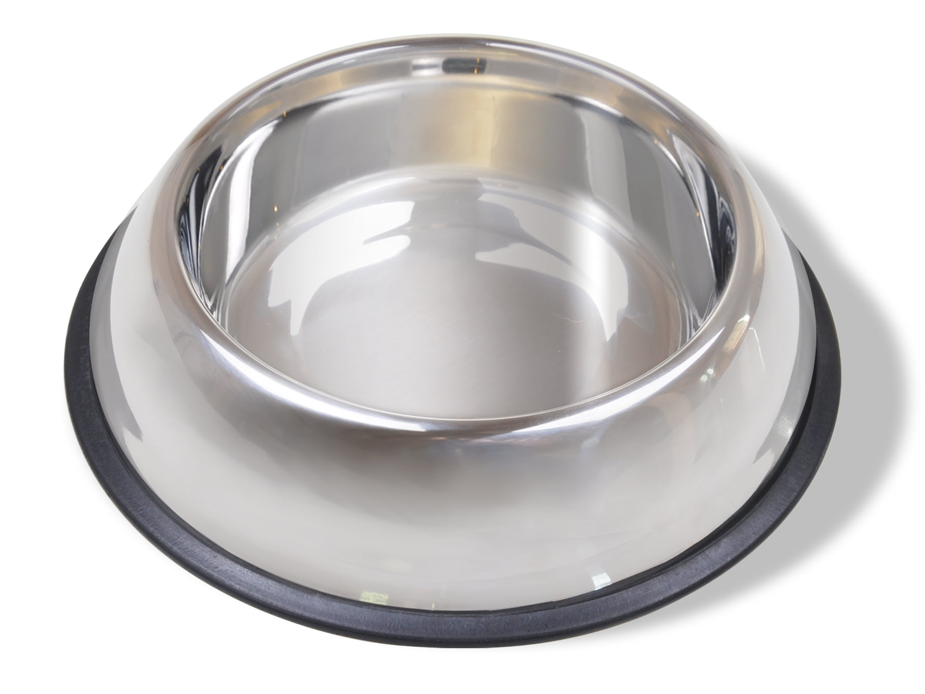 Van Ness No Tip Large Stainless Steel Dog Bowl with Non Skid Rubber