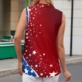 thumbnail image 5 of 250 Years American Flag 250th Anniversary USA T-Shirt Womens Sleeveless Shirts Printed Golf Polo Shirts, 5 of 5