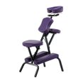 thumbnail image 4 of Silla plegable para tatuajes, silla de portátil, plegable, de cuero PU, esponja de alta densidad, cama de belleza, silla de SPA para Spa Facial Púrpura, 4 of 8