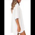thumbnail image 3 of Traje Casual de Dos Piezas para Mujer, Camisa Holgada de Verano, Pantalones Cortos de Ciclismo, Ropa de Viaje para el Aeropuerto. M, 3 of 8