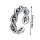thumbnail image 3 of Anillo europeo retro con diseño de estrella en plata, que se puede combinar con ropa informal para crear un look más relajado, 3 of 7