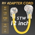thumbnail image 2 of Cable adaptador de corriente RV TOOLIOM 30A a 50A NEMA TT-30P 3750W, 2 of 7